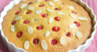 Gâteau moelleux aux groseilles Président