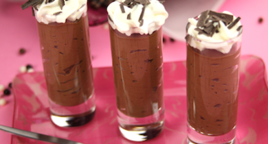 Mousse au chocolat et chantilly 