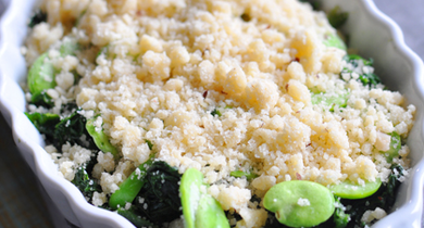 Pâte à crumble salée au Parmesan Galbani 