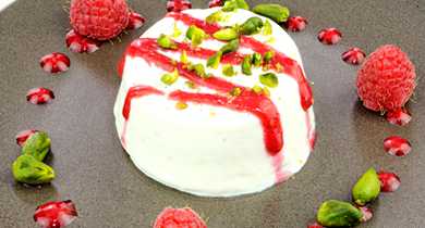 Panna cotta framboises vanille