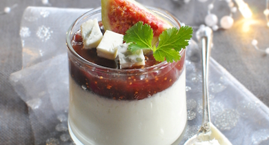 Panna cotta au Gorgonzola et figues 
