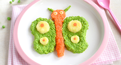 Papillon aux 3 purées | Dès 1 an