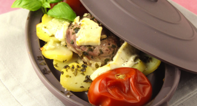 Papillotes d’agneau au fromage de brebis