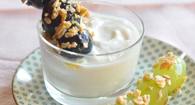 Perles de raisins au miel