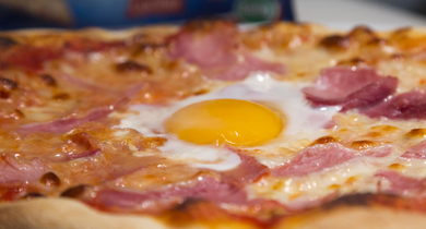 Pizza jambon oeuf Galbani