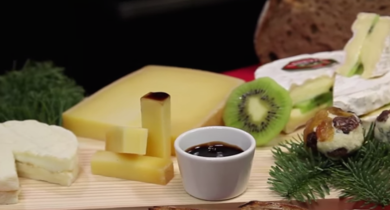 Plateau de fromages de Noël