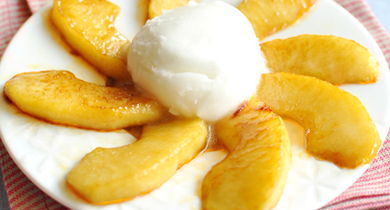 Poêlée de pommes au Calvados