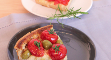 Quiche provençale au fromage nature