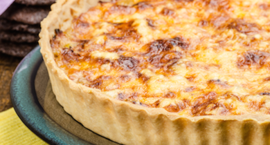 Quiche lorraine à l'emmental