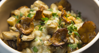 Risotto aux girolles et cèpes