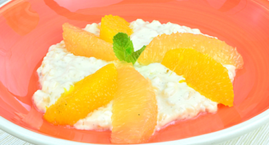 Riz au lait aux agrumes