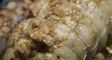  Rôti de veau aux morilles sauce foie gras