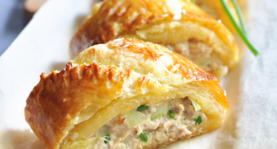 Roulé au thon et Rondelé Citron & Basilic 