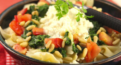 Salade de pâtes au Salakis