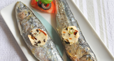 Sardines grillées et beurre composé aux saveurs ensoleillées