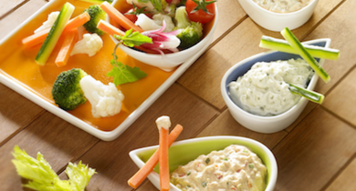 Sauce au Rondelé pour bâtonnets de légumes