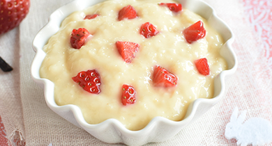 Semoule au lait vanille fraise | Dès 1 an