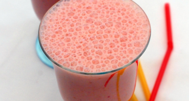 Smoothie banane fraises