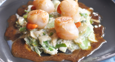 Saint-Jacques à l'aigre doux