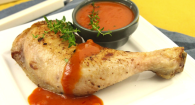 Suprême de poulet et poivron