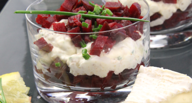 Tartare de betterave au camembert