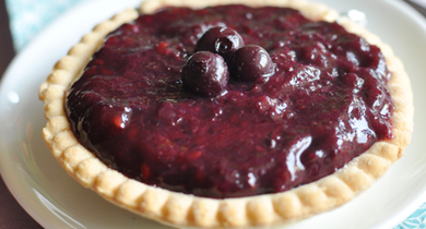 Tarte en gelée de cassis