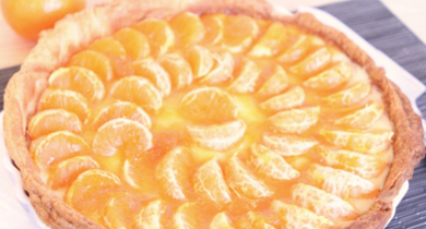 Tarte fine aux clémentines