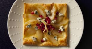 Tarte aux poires et Roquefort Société