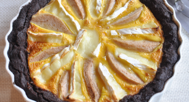 Tarte poire/chocolat au Roitelet