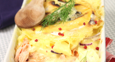 Tartiflette au saumon