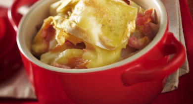 Tartiflette Président en mini cocotte