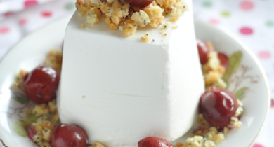 Terrine de chèvre et crumble au pavot
