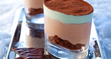 Tiramisu semifreddo chocolat menthe