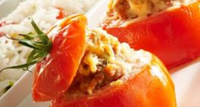 Tomates farcies et gratinées à l'Emmental