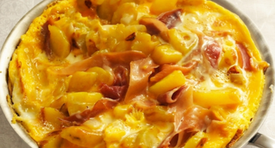 Tortilla au jambon de Bayonne et au fromage basque Istara