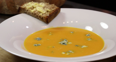 Velouté de butternut à la Fourme d'Ambert 