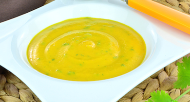 Velouté de carotte à la coriandre