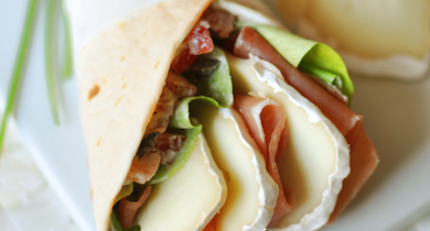 Wraps de brebis au jambon de pays