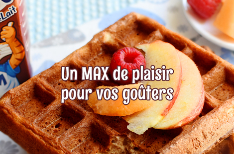 Des recettes sucrées accompagnées de Lactel Max pour un goûter complet