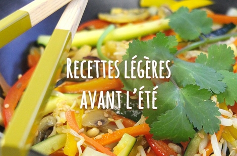 Recettes légères avant l'été