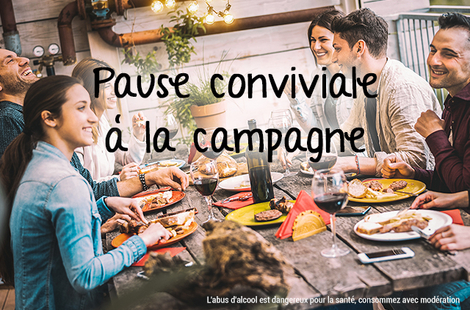 Pause conviviale à la campagne