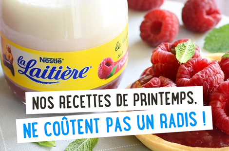 Nos recettes de printemps, ne coûtent pas un radis !