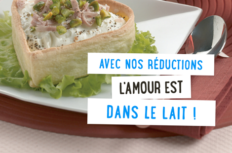 Avec nos réductions, l'amour est dans le lait!