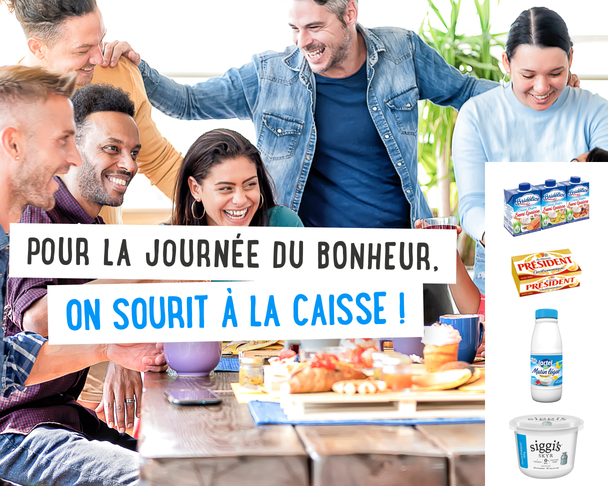 Pour la journée du bonheur, on sourit à la caisse !