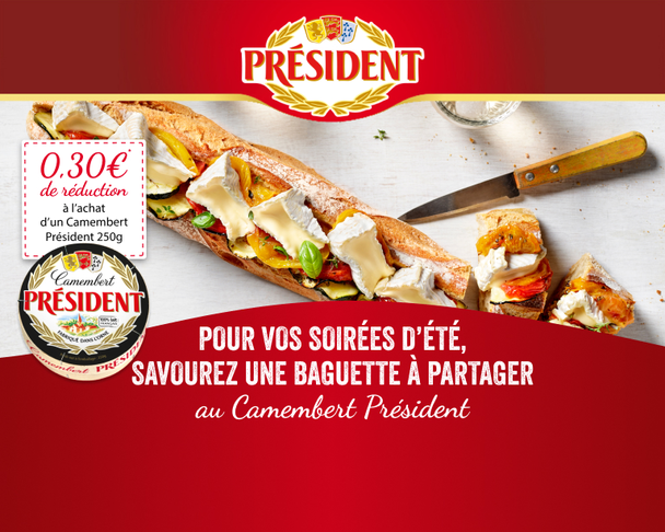 Président Savourez une baguette à partager