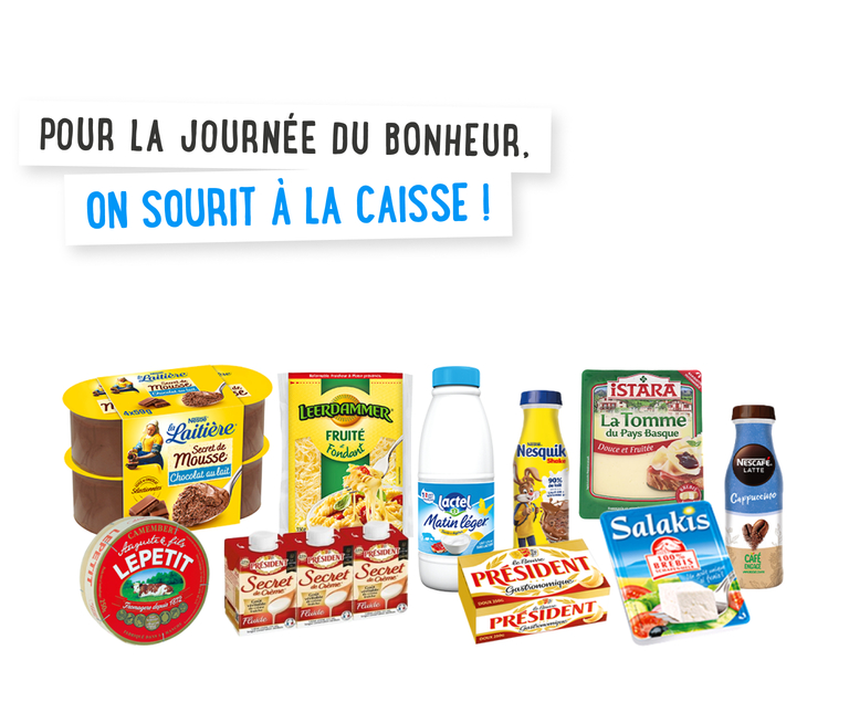Pour la journée du bonheur, on sourit à la caisse !