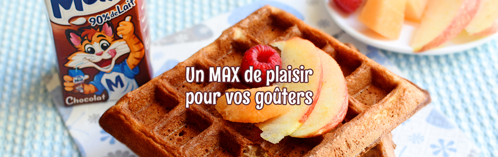 Des recettes sucrées accompagnées de Lactel Max pour un goûter complet