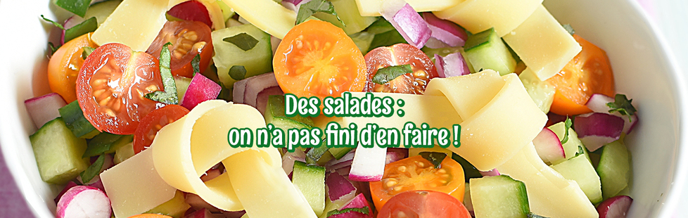 Des salades de toutes les couleurs !