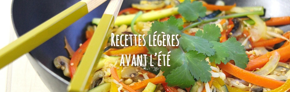 Recettes légères avant l'été