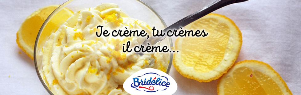 Je crème, tu crèmes, il crème